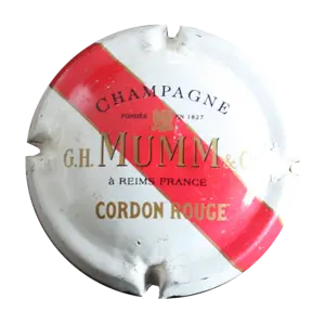 G.H. Mumm Cordon Rouge Champagne Zakrętka do szampana, Kapsułki, Muszle, Tabliczka, Kapsułka do szampana