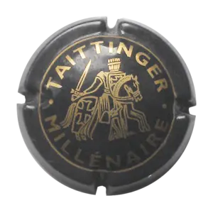 Taittinger Millenaire Champagne Champagnerdeckel, Capsules, Muselets, Plaque, Champagnerkapsel, Jahrgangschampagner