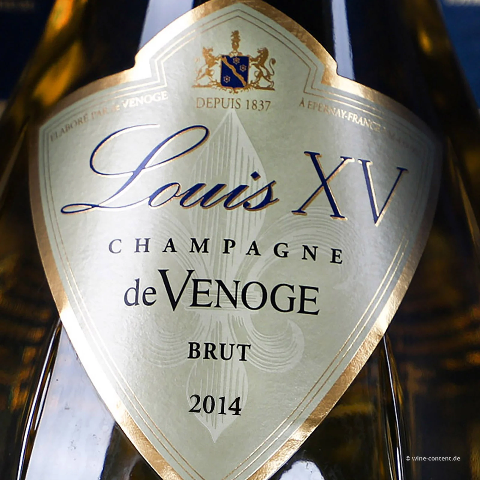 Etiketa šampaňského De Venoge