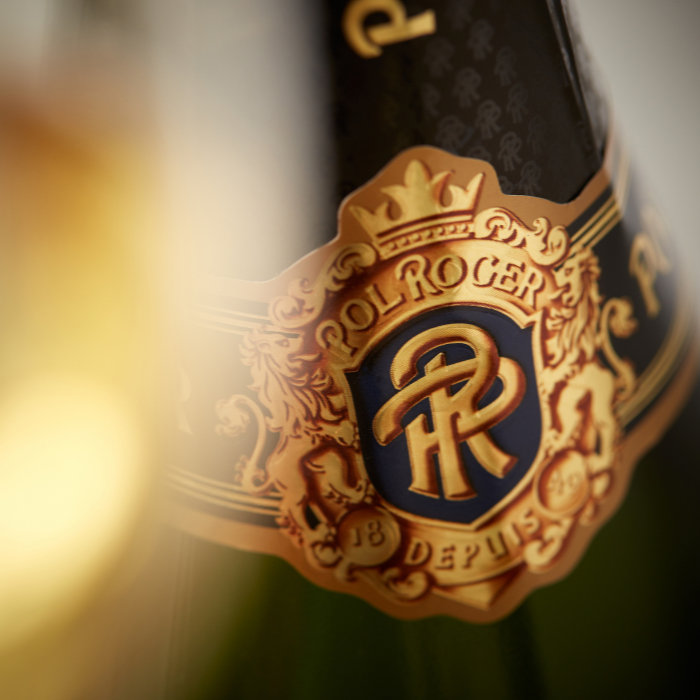 Pol Roger Şampanya etiketi